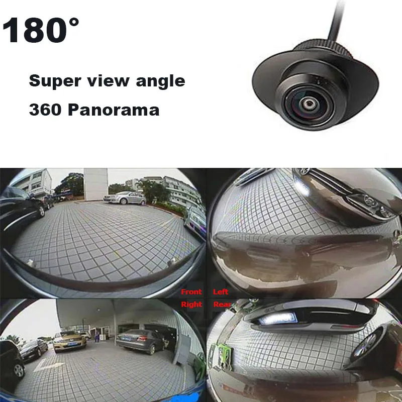2Lines Control 180Degree Wide Angle Night Vision Car font b Camera b font Front Side Left