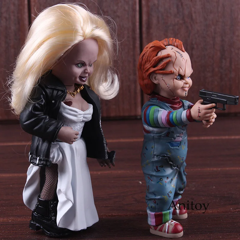 Детская игра Невеста Кукла Чаки и Тиффани ПВХ Ужасы Фигурки Коллекционная модель игрушки