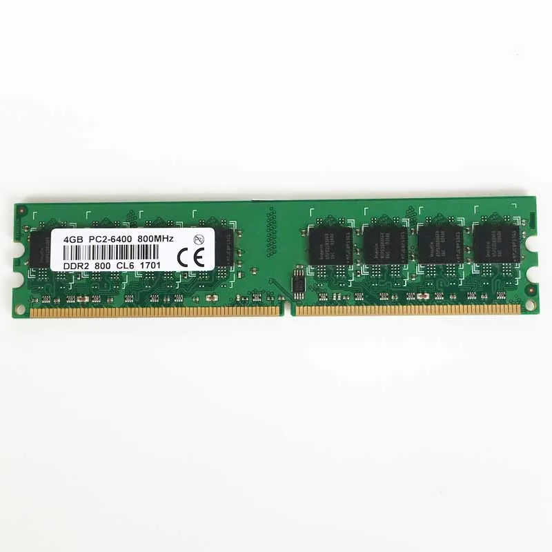 

4GB DDR2 PC-6400 800mhz 240pin Desktop Memory DDR2 4gb 800 Low density memory RAM Desktop memory