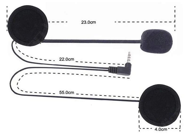 Clip with Hard Headphone for V6 Pro V4 Intercom (2)