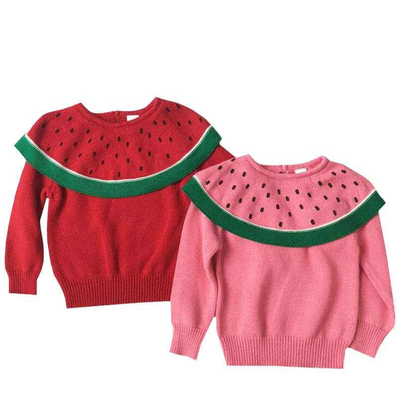 

Baby Girls Sweaters Cape Children Cotton Sweater Coats Watermelon Pullover Cloak Christmas Clothes Baby Girls Sweater