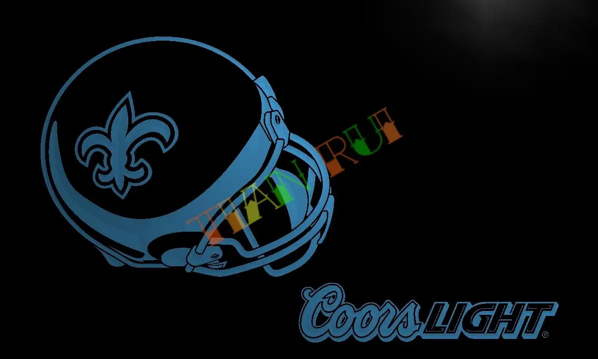 LD469- Orleans Saints Helmet coors LED Neon Light Sign home decor crafts | Дом и сад