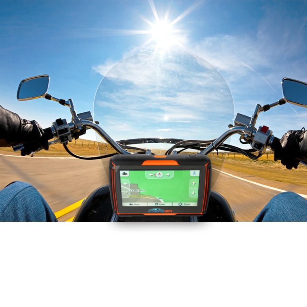 Fodsports 4,3 дюймов мотоциклетная навигация 8 Гб 256RAM IPX7 водонепроницаемый мото gps автомобильный навигатор FM Bluetooth Windows Система бесплатные карты