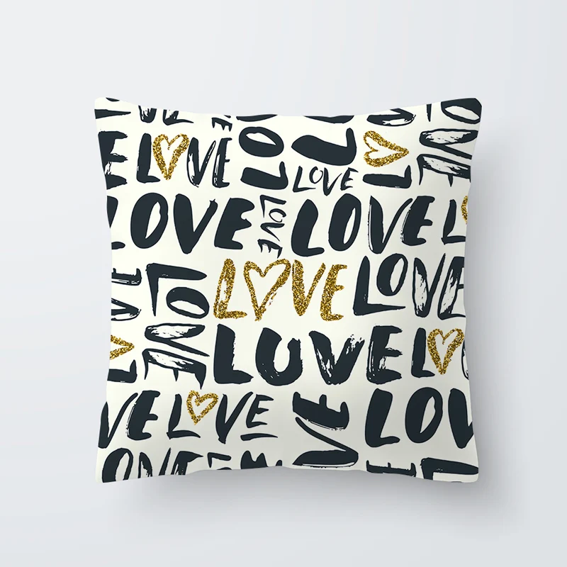 Polyester Pillowcase Home Decorative zara*women New Pillow Cases Leaf pattern Printed Pillow Case Cover Square 45cm*45cm 1pcs