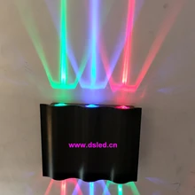 Хорошее качество, 2 стороны СВЕТОДИОДНЫЙ прожектор, светодиодный настенный светильник, 110-240VAC.IP44, для использования в помещениях. DS-08-25-6W