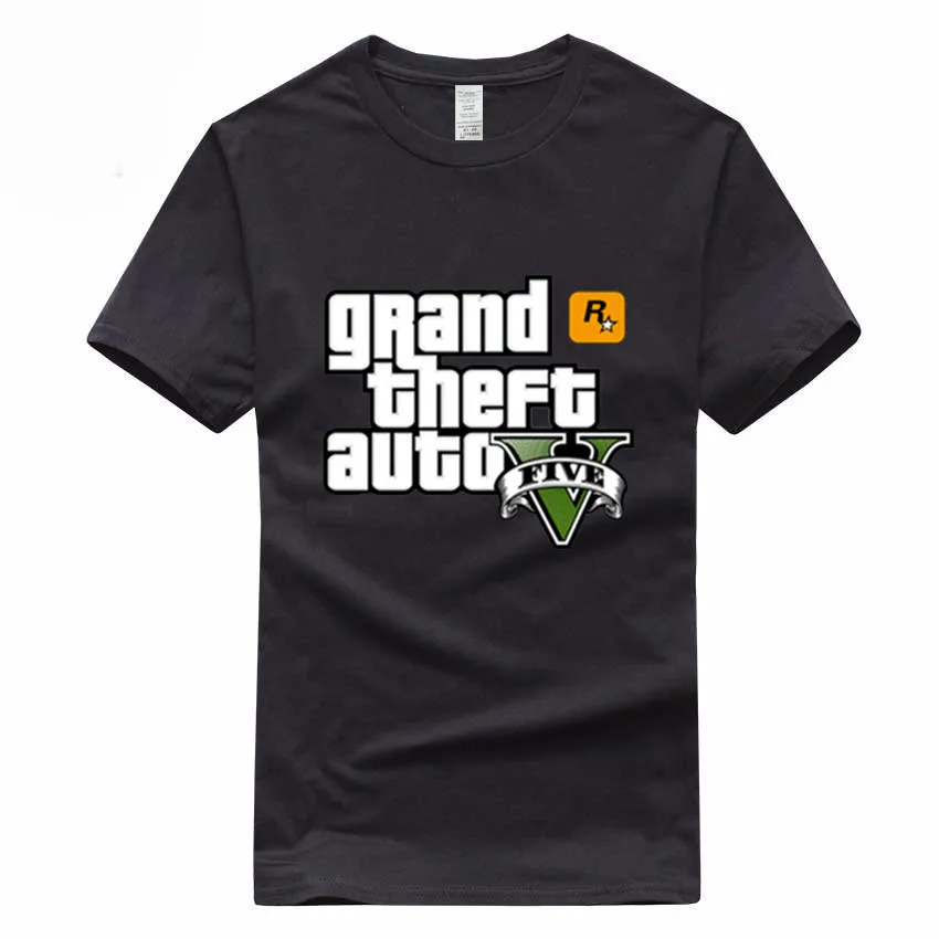 Игра Gta 5 хлопковые футболки Grand Theft Auto футболка Camisetas Hombre Gta Vice City футболка Homme GMT005