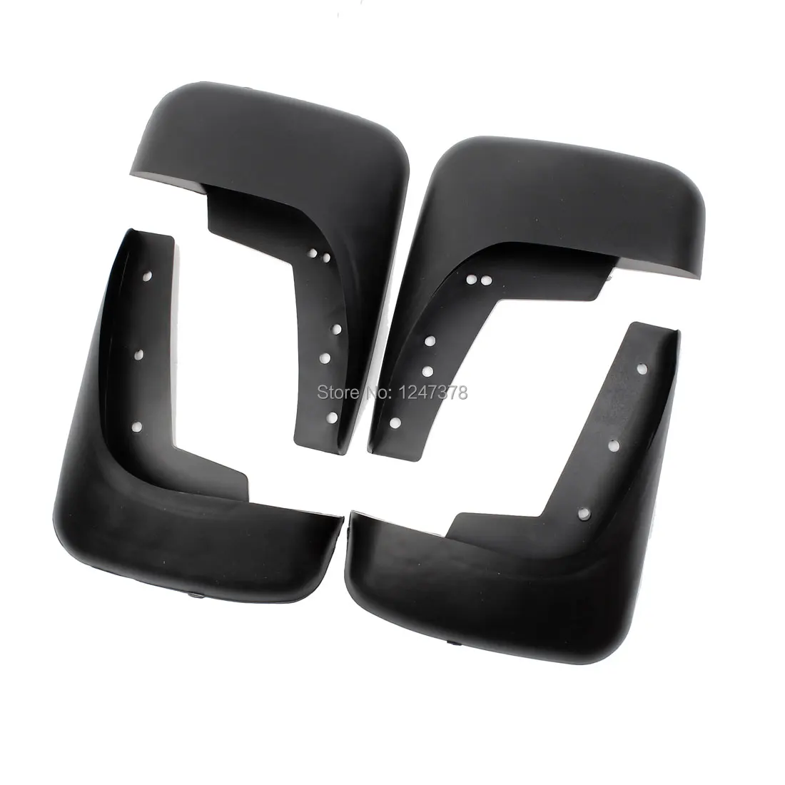 4 Pcs/lot Black Plastic Mud Flaps Splash Guard Mudguard Set for Toyota