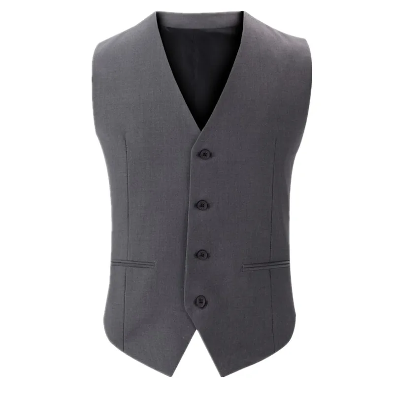 5-1 2017 Men's Spring New Dress Suit Vest Fashion Formal Business Men Vests Slim Fit Mens Casual Outwear Gilet