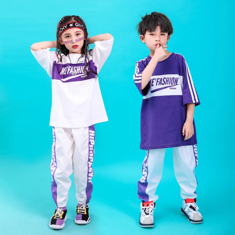  Clothes summer child Set 8 10 12 14 16 18 Years Hip Hop boys jazz dance costumes kids toddler boy Girl clothes 130 140 160 180 (14)