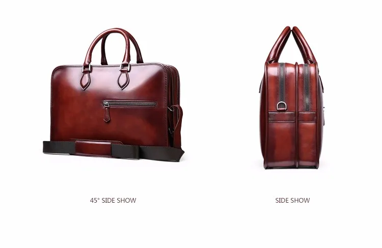 OEM Venezia Leather briefcase Hand Bag Mens