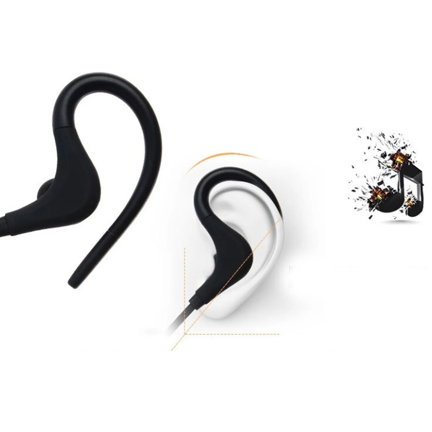 Vococal Беспроводные Bluetooth 4 1 стерео наушники в ухо с крючком для бега спортивные