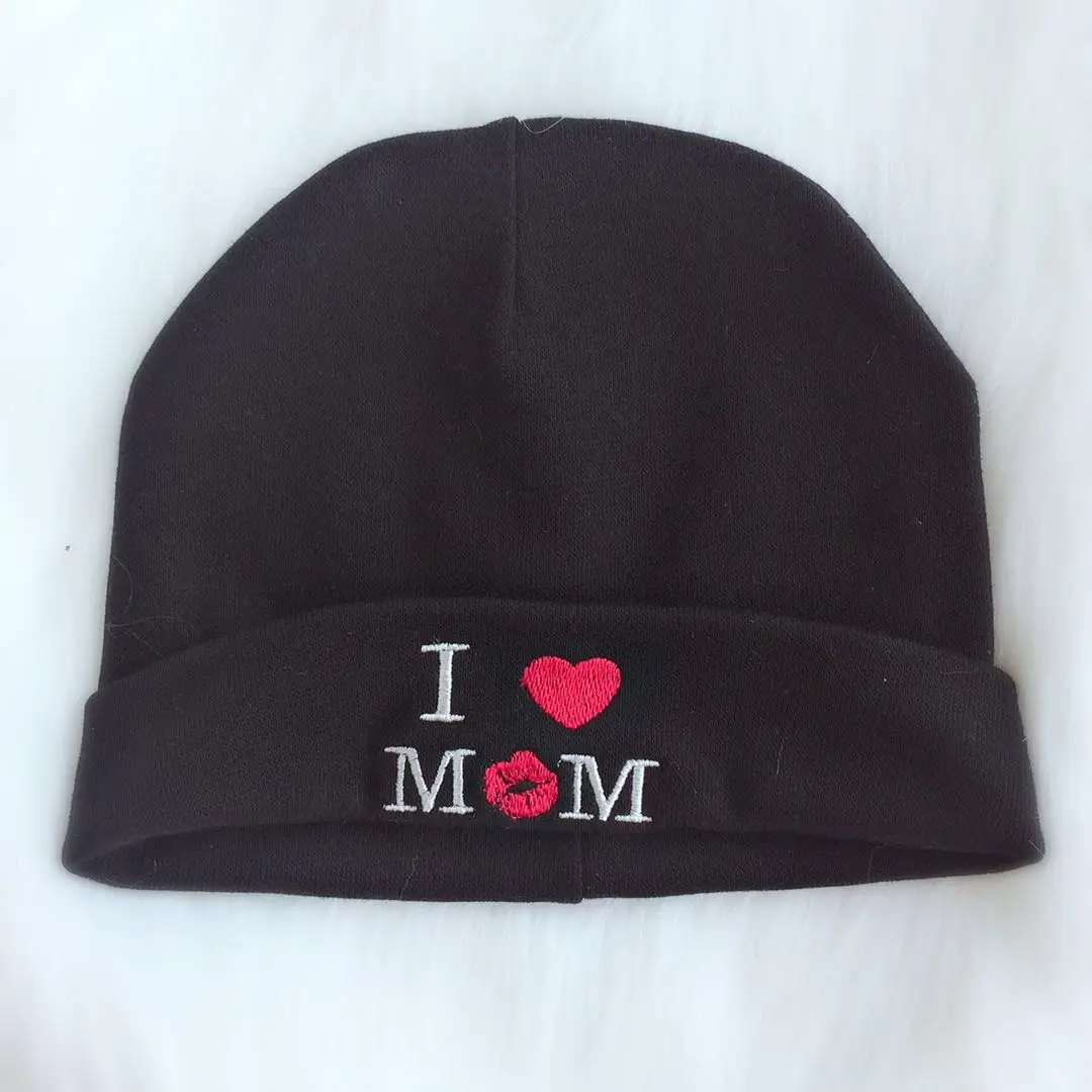 Шапочка для новорожденного реквизит малыша детская шапка с надписью i love mom mama papa