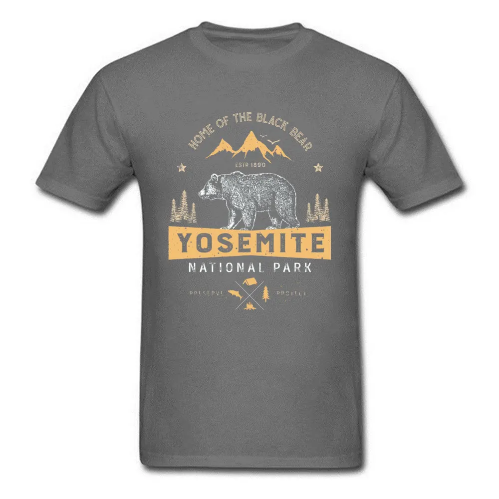 T Shirt Printed Mother Day 2018 Fashion Leisure Short Sleeve 100% Cotton O Neck Men Tshirts Leisure Tops Shirt Yosemite National Park California T shirt Vi carbon