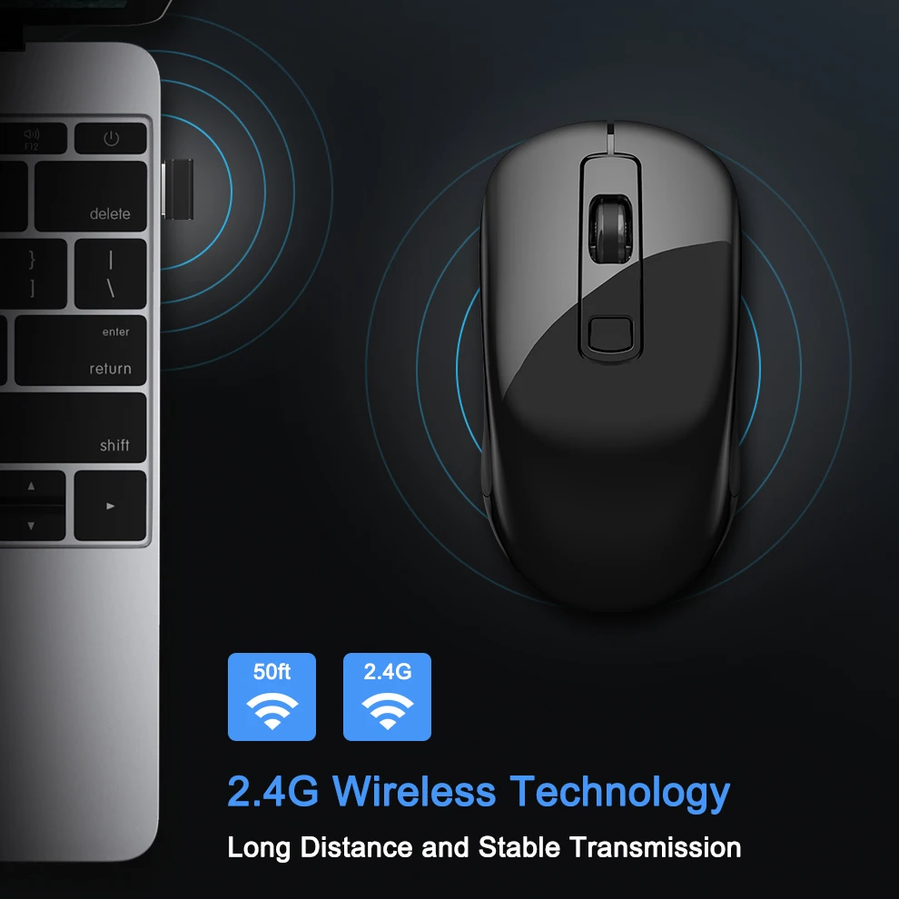 Портативная беспроводная мышь SeenDa 2 4 ГГц USB 3 0 эргономичная мини для ноутбука
