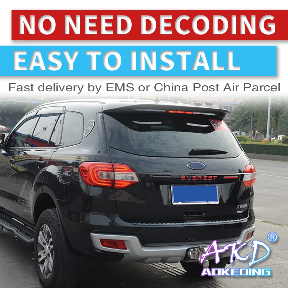 2 шт. светодиодный задний светильник для Ford Everest 2016 2017 2018 Автомобильный бампер