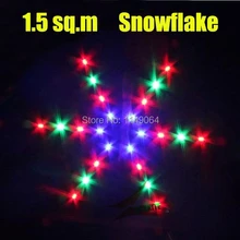 Высокое качество 1,5 кв. М снежинка led воздушный змей с ручкой линии так красиво ripstop нейлон летающий змей из ткани завод weifang