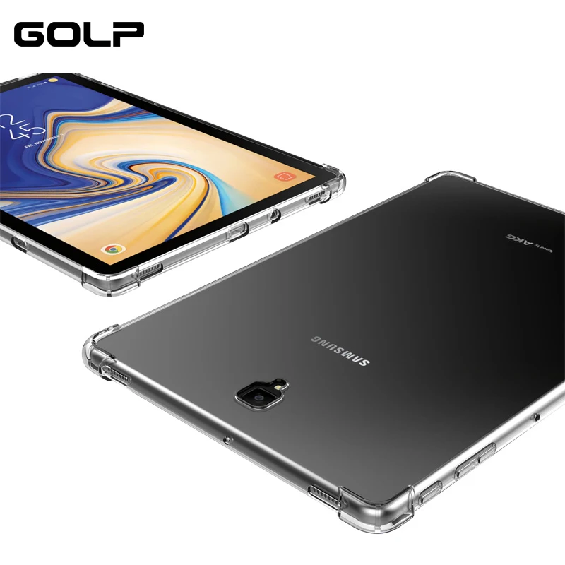 Мягкий силиконовый чехол для Samsung Galaxy Tab GOLP прозрачный мягкий из ТПУ samsung S4 S5E P200 T510