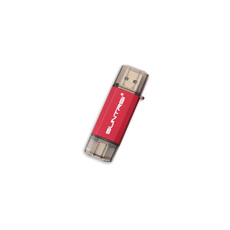 Флеш-накопитель Suntrsi type-C, 128 ГБ, 64 ГБ, USB флеш-накопитель, USB 3,0, высокая скорость, 32 ГБ, 16 ГБ, type-C, OTG, для телефонов типа C, реальная емкость - Цвет: red