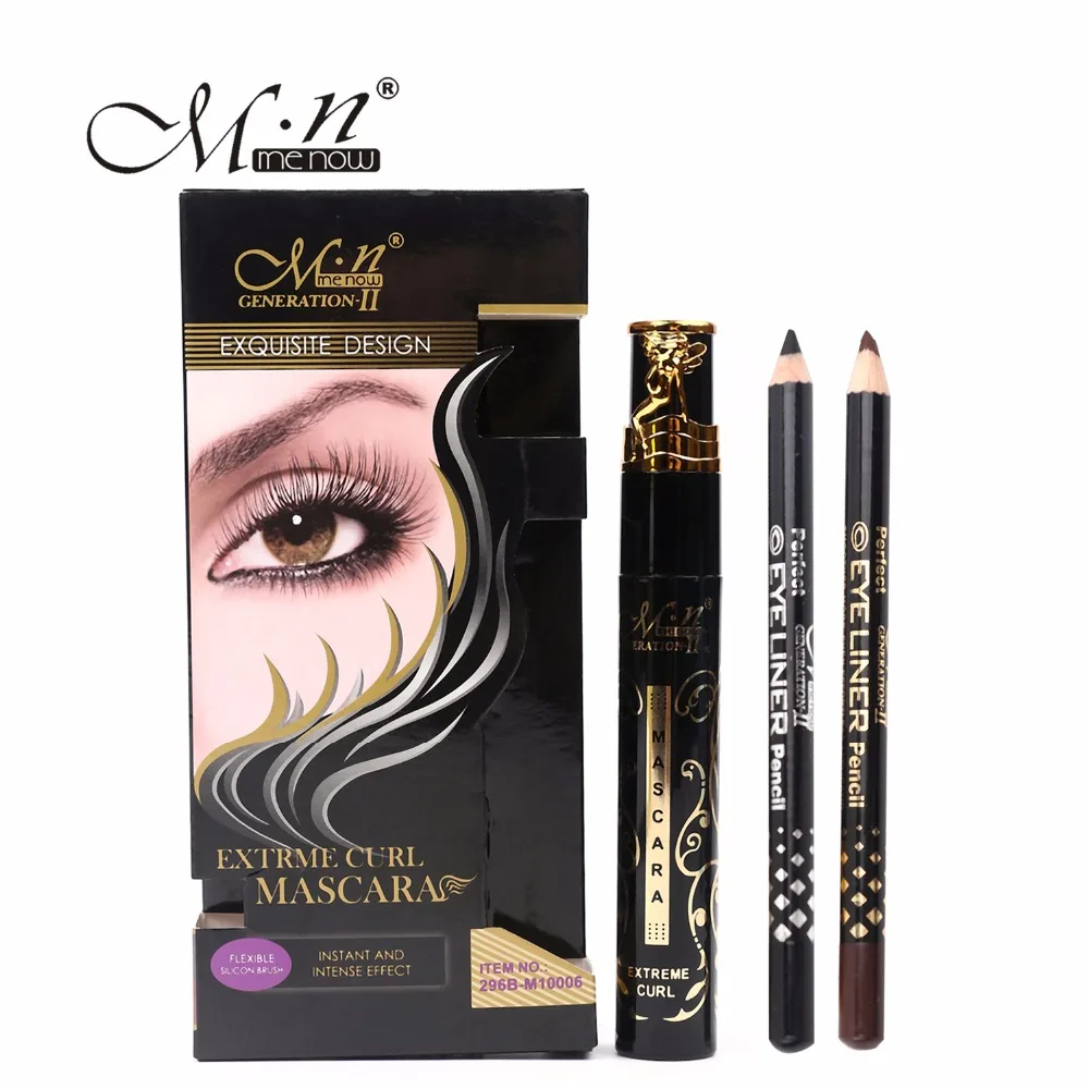 M.n Menow Brand Curl Mascara with Silicone Brush Head Set With Gift an