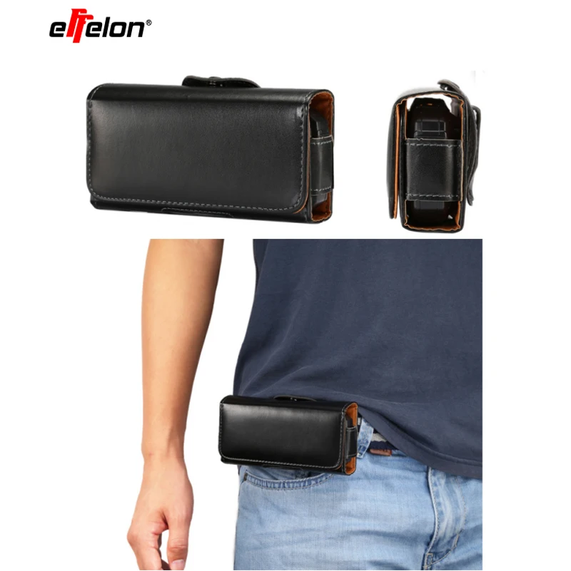 effelon 2 Szie Belt Pouch Mobile Phone Case for Old People