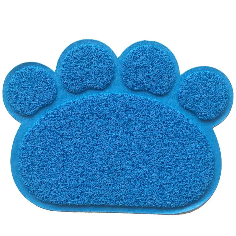 New Paw Print Dog Cat Litter Mat Puppy Feeding Bowl Placemat Bed Mat Cute Paw Print Waterproof Dog Pad Pet Sleeping Accessories (1)