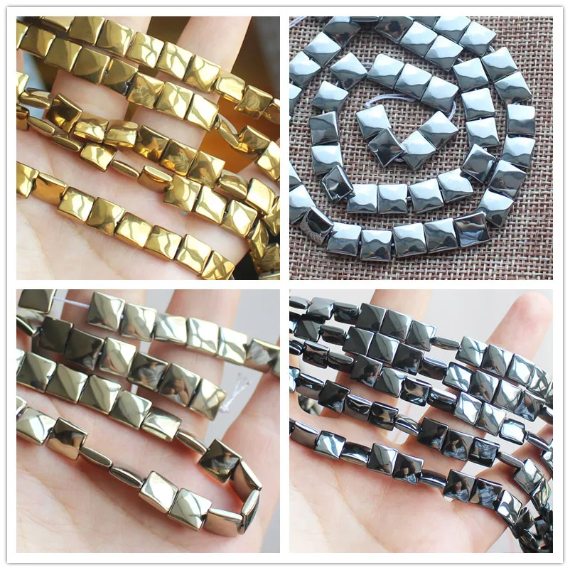 

3x8mm Natural Hematite Square Loose Beads 15inch 48pcs" BeadsFor DIY Jewelry Making !We provide mixed wholesale for all items!