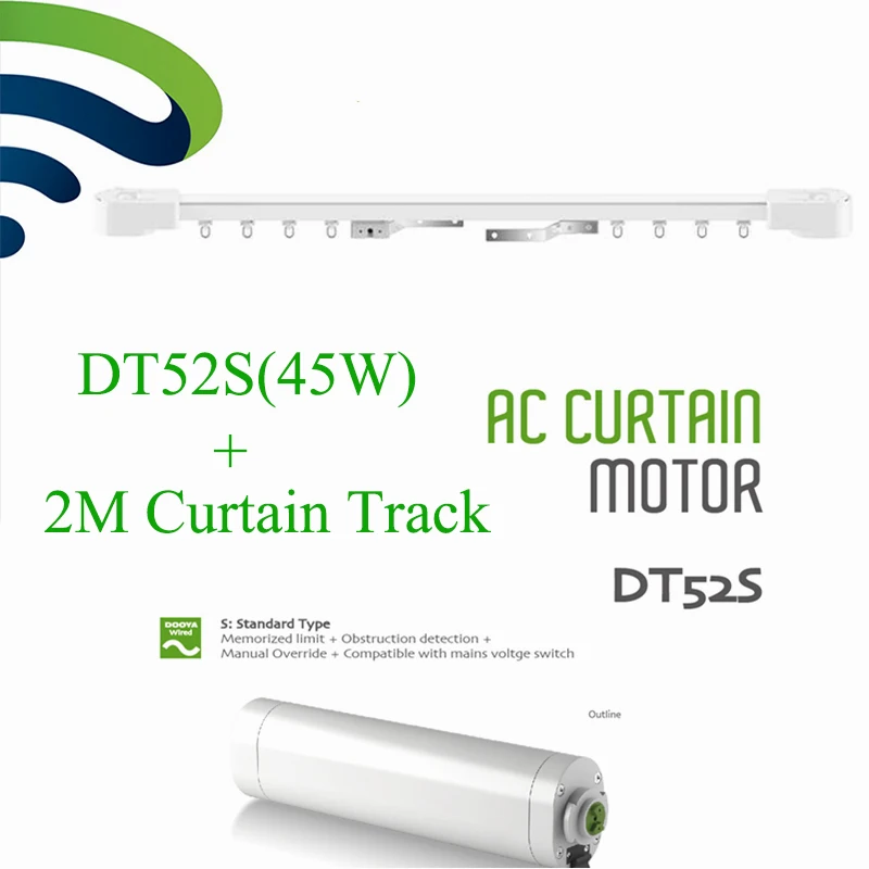 220 V électrique 50 MHz Rideau Auto KT320E 45 W avec télécommande DC2700 Intelligent Mob