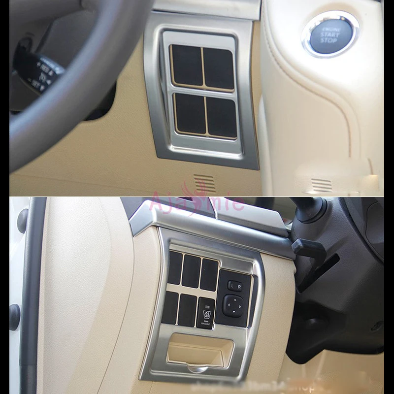 Comprar Cromado Car Styling 2008 2017 soporte de la manija de la puerta del Tazón de salida de CA cubierta del Panel de ventilación para Toyota LC Land Cruiser accesorios de 200