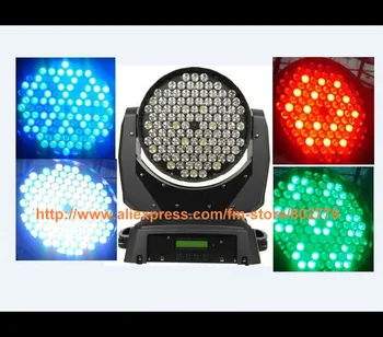 

Free Shipping ( 4 pcs / lot ) 108*3W LED Moving Head Light Powerful RGBW Moving Head Light