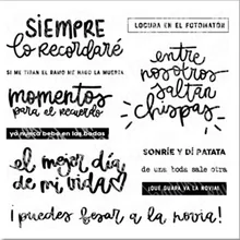 

Spanish new style Transparent Clear Silicone Stamps for DIY Scrapbooking/Card Making/Kids Crafts Fun Decoration Supplies