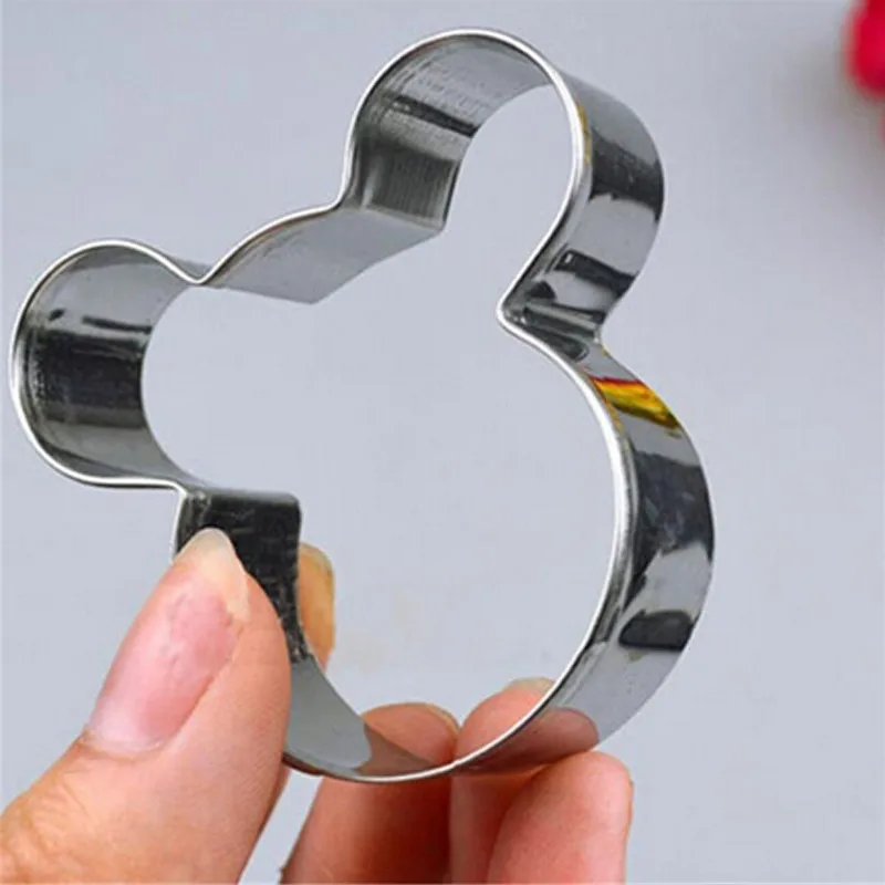 

3pcs Mouse Cookie Cutter Stainless Steel Cut Biscuit Mold Cooking Tools Set Vegetable Chopper Fondant Sugarcraft Cake Mold