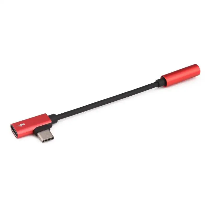 Right angle USB 3.1 Type C To 3.5mm Jack Audio Charging Cable For Xiaomi 6 for Huawei Mate10 P20