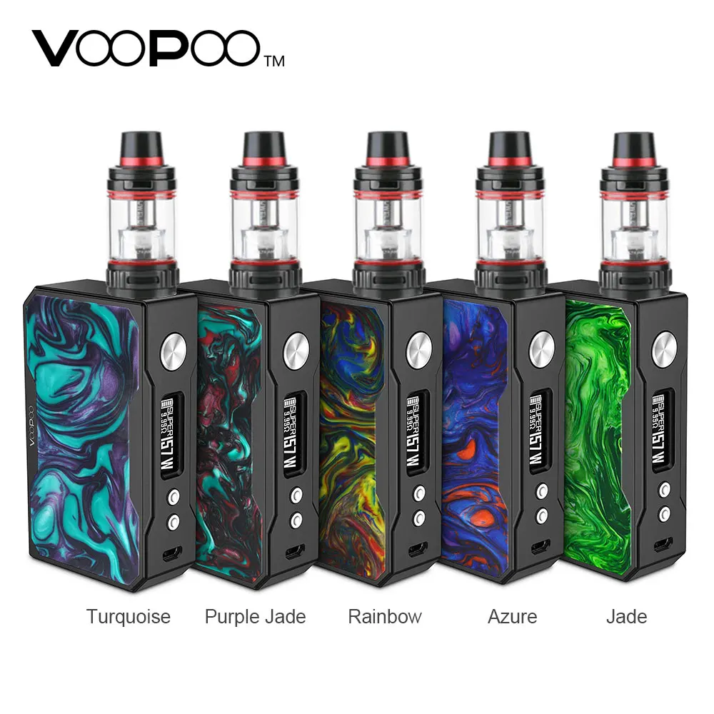 157W VOOPOO Drag Black Resin 157W with Uwell Valyrian TC Kit Electronic Cigarette Black Resin VOOPOO Drag Full Kit No Battery 157W VOOPOO Drag Black Resin 157W with Uwell Valyrian TC Kit Electronic Cigarette Black Resin VOOPOO Drag Full Kit No Battery