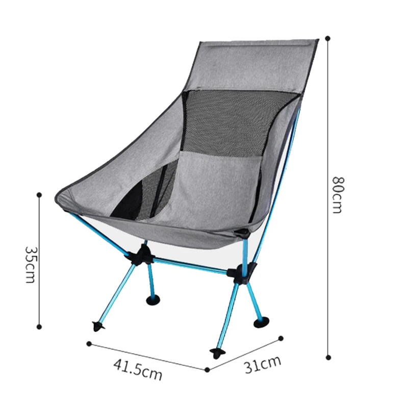 Portable Gray Moon Chair Fishing Camping Chairs Folding Extended Hiking Seat Light Outdoor Chair Home Furniture Portable Gray Moon Chair Fishing Camping Chairs Folding Extended Hiking Seat Light Outdoor Chair Home Furniture