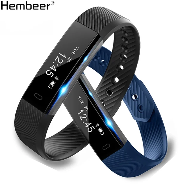 Id115 Smart Bracelet Fitness Tracker Step Counter Activity Monitor Id115 Smart Bracelet Fitness Tracker Step Counter Activity Monitor Band Alarm Clock Vibration Wristband For Iphone