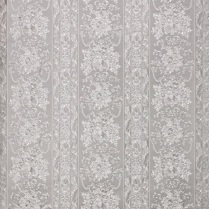 European Luxury Dold 3D Striped Wallpaper Luxury Damascus Background Wallpaper Roll Living Room Bedroom Wallpaper PVC Wall Paper