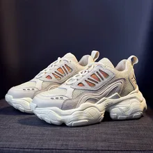2019 Platform font b Women b font font b Sneakers b font Fashion Thick Bottom Height