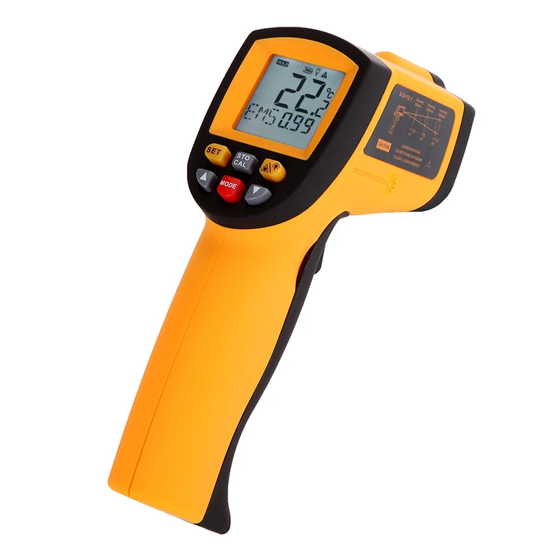 

Digital IR Infrared Thermometer Quality LCD Laser Temperature Tester Diagnostic Gun 12 : 1 Non-Contact hygrometer -50-700C