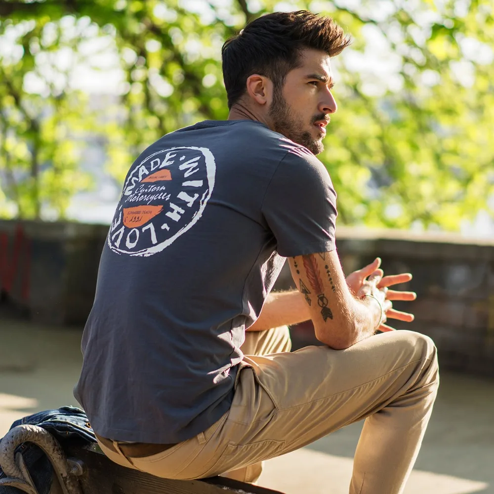 Simwood T Shirt Men 2022 Crew Neck 