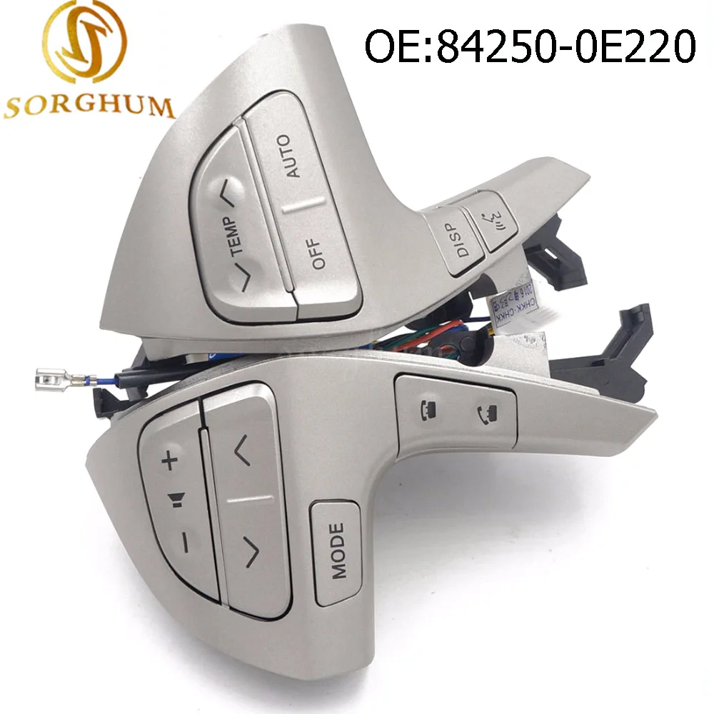 

84250-0E220 Auto Steering Wheel Audio Control Button Switch For TOYOTA HILUX VIGO COROLLA CAMRY HIGHLANDER INNOVA