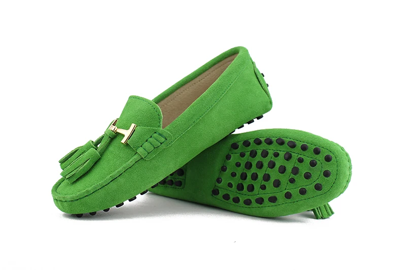 2022 100% Genuine leather Women flats New Brand Handmade Women Casual leather shoes Leather Moccasin Fashion Lady Driving Shoes