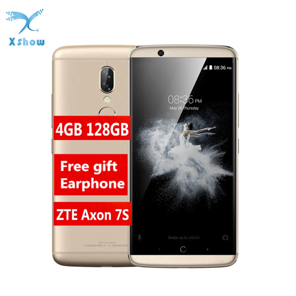 Zte Axon7S A2018 Axon фотоаппаратов моментальной печати 7s Смартфон Snapdragon 821 4 Гб 128 android 7 1 5