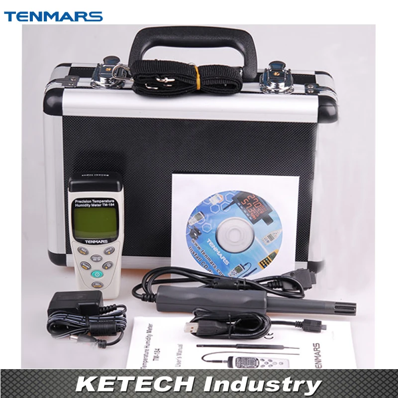 

Portable Thermometer Hygrometer with Datalogging Function TENMARS TM-184