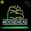 Moosehead Neon Sign neon bulbs Sign neon lights for Beer Bar Room Wall Glass Tube Handcraft Iconic Sign store Display signboard
