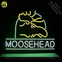 Moosehead неоновая вывеска неоновая лампы знак неоновые огни для пивной бар стены комнаты Стекло трубы ручной работы знаковых вывеска магазина