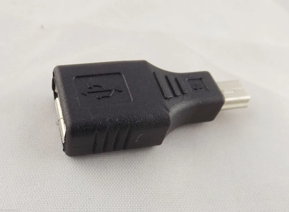 1 шт. F/M USB 2,0 женщина к мини USB B 5-контактный штекер OTG адаптер конвертер