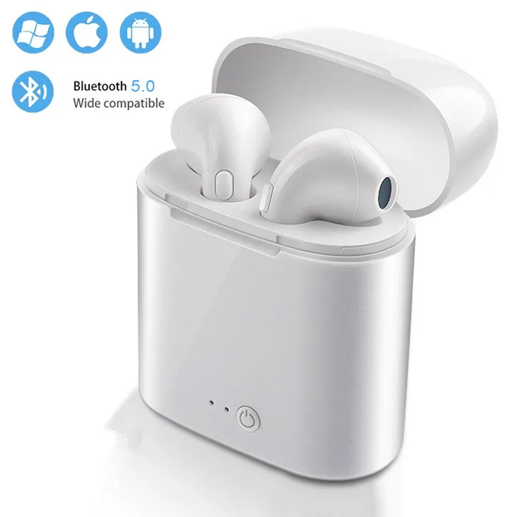 Casque Sans Fil Bluetooth écouteurs I7 I7s Tws Pas Air Stéréo