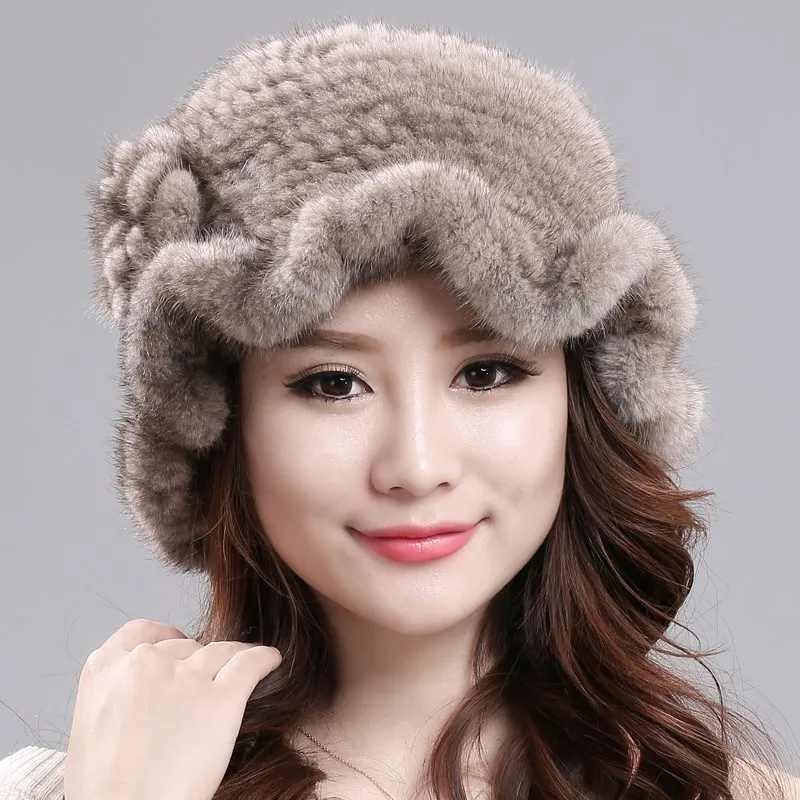Sheernuo новая норковая Меховая зимняя шапка женская корейская модная универсальная норковая меховая Соломенная Шапка детская теплая шапка - Цвет: 005