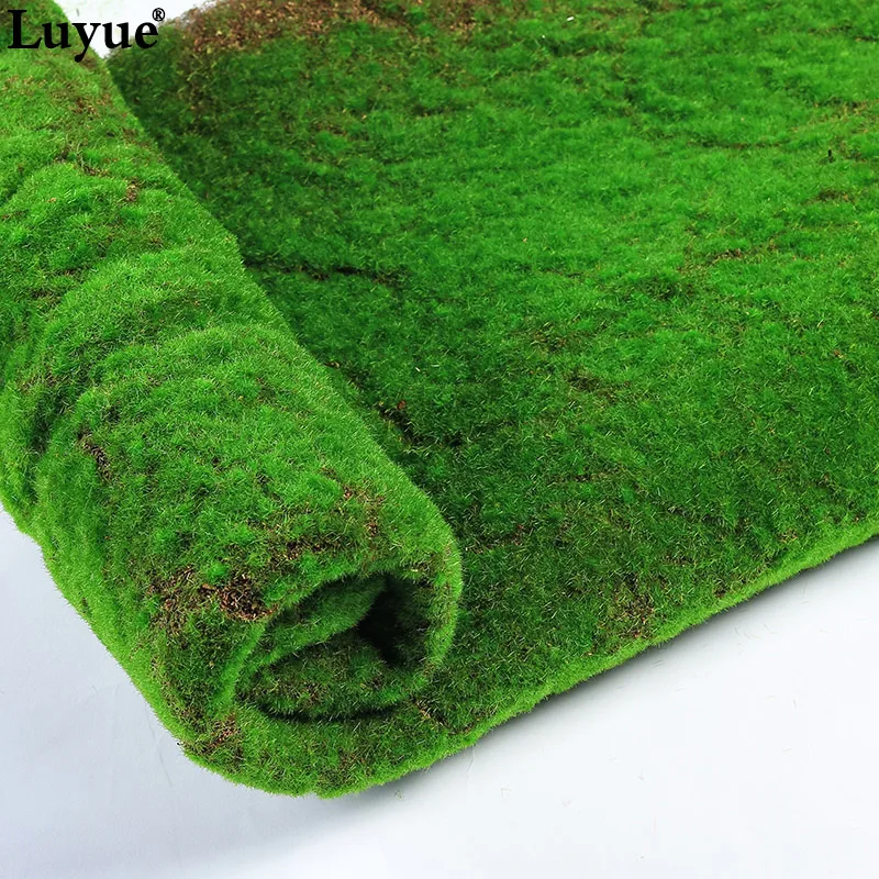 Продажа Luyue 1 м * 1 м квадратное искусственное растение газон домашнее моделирование растение фоновая стена мох газон зеленый Sod украшение интерьера ...