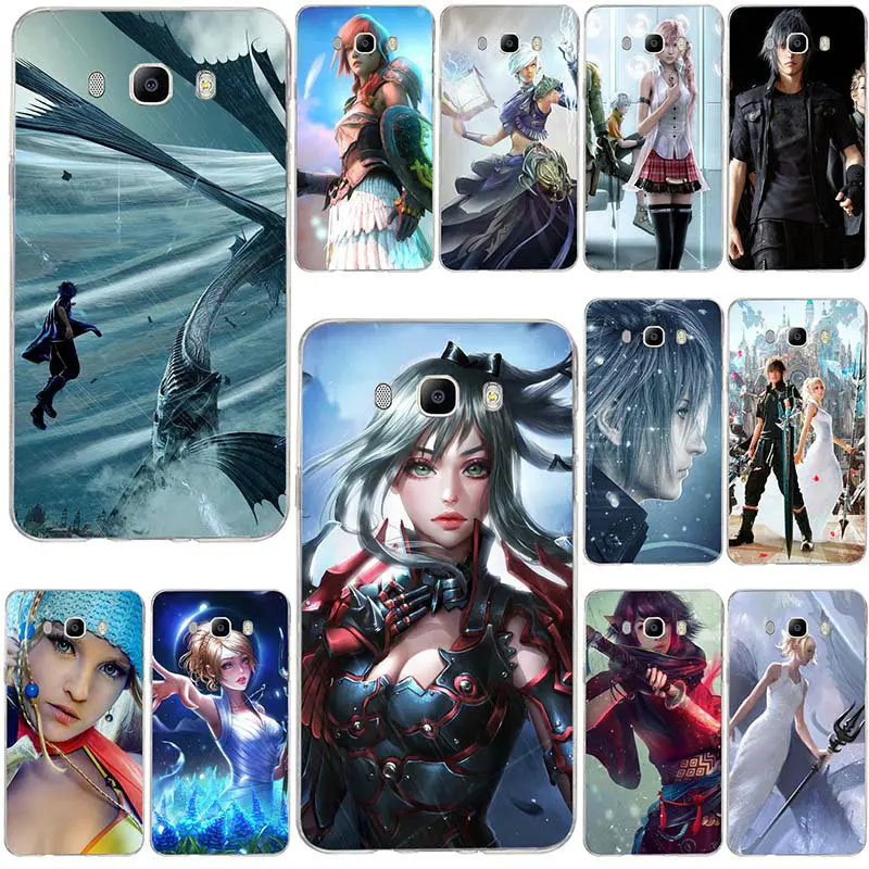 Зак и Айрис Final Fantasy Мягкий ТПУ чехол для телефона Samsung Galaxy J3 J4 J5 J6 J7 J8 A3 A5 A7 2016 2017 2018